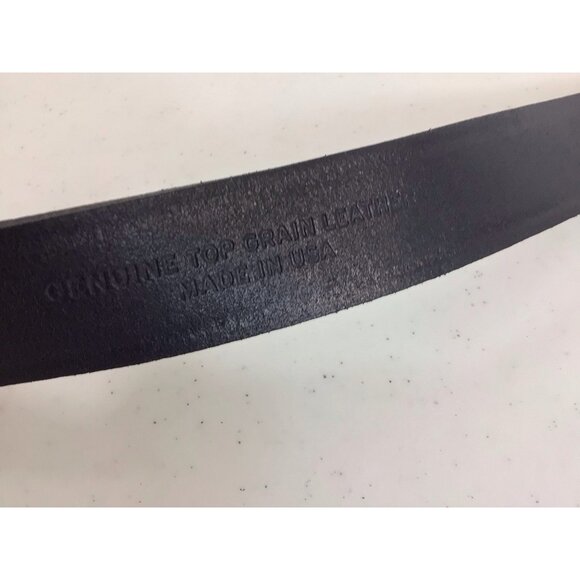 Top Grain Leather Belt Made in USA Mens 32 - Picture 2 of 6